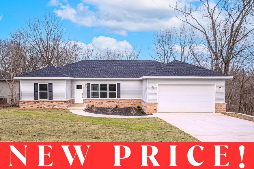 New construction offering 1,640 sq ft with a 3-bedroom, 2-bath split floor plan on a .30-acre lot in Bella Vista. This thoughtfully designed home features luxury vinyl plank flooring, quartz countertops, and modern hardware and finishes throughout. The open living area flows seamlessly into the kitchen, while the split layout provides added privacy for the primary suite, complete with a walk-in closet. Step outside to enjoy the private deck, perfect for relaxing or entertaining. Located in a neighborhood that offers space without feeling crowded, with convenient access to Lake Avalon just 2 miles away, Tanyard Creek Nature Trail approximately 2.5 miles away, and Bella Vista Country Club Golf Course just 3.2 miles away.