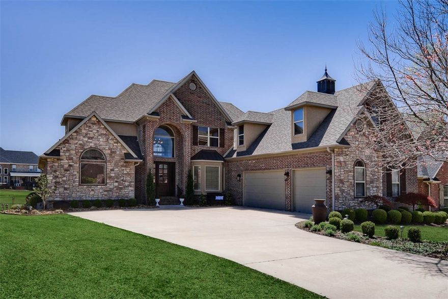 Exquisite, 4 Bed, 4.1 Bath GOLF FRONT home w/Tranquil Views overlooking 5th Tee in Shadow Valley Golf & Country Club! Soak in the Lush Vistas & let the stress of the day melt away from your Newly Expansive Cedar Deck, Ripe for Entertaining & Relaxation Alike! Brand New Roof & Iron Fencing in 2019! Premium lighting, paint & landscaping updates + Extensive Remodel in 2015 incl. Fantastic Master Suite extended to feature a Spa-like Bath, Built-in Coffee Bar & Storage + xtra space for exercise, office or whatever fits your lifestyle! Thoughtfully designed perks like travertine & hardwood flooring, copper hood, apron sink & interior stone arches accentuate the appeal of this Captivating Home.  2 Bedrooms on main level are both ensuite. Upstairs you'll find 2 more bedrooms, 1 en suite & another w/interior bath access, as well as an Impressive Media Room w/Stylish Storage, Stadium Seating & Barn Door Entry. Huge Bonus room w/Wet bar and even more storage.  Oversized 3 car Garage! Welcome Home!