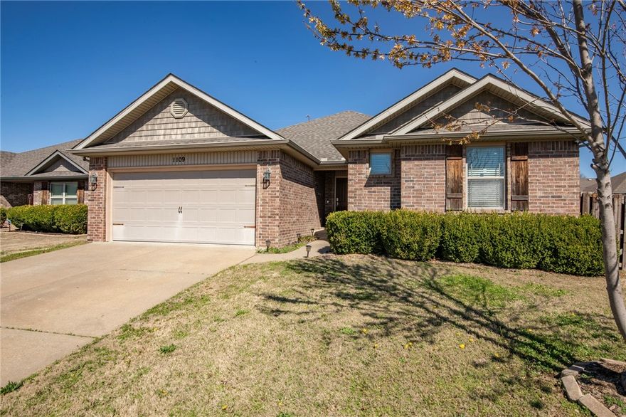 Welcome home to this 4-bedroom, 2-bathroom. Offering Luxury kitchen with granite countertops throughout, pantry, gas range, and a pot filler! You'll love the center island and built-ins for added prep space for cooking. Real hardwood floors in the living room  and cozy fireplace ,crown molding , tiled primary shower and jetted tub give it that elegant touch. All brick home with large backyard. Covered patio with full privacy fence so you can entertain your friends and family. New roof in 2025, and new HVAC in 2026.  Built in shelving in the garage. Located close to schools. & near Blossom Way Greenway trailhead. Minutes to Pinnacle Mall, 15 minutes to Walmart H/O . This home has all  the details that you have been looking for! Located in a desirable neighborhood.  Better hurry and Call for your personal viewing today.