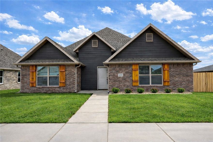 Beautiful 3 Bed / 2 Bath Home for Rent in a Prime Location! Be the first to live in this like-new home, built in 2024 and ideally located just 15 minutes from the Walmart Home Office, 5 minutes from the Walmart Distribution Center, and 10 minutes from XNA. This home features an open-concept layout with a spacious kitchen offering granite countertops, a gas stove, and a pantry—perfect for everyday living and entertaining. The large primary suite includes a walk-through closet with direct access to the laundry room for added convenience. Enjoy fenced yards on both sides, a two-car garage, and included washer, dryer, and refrigerator. A fantastic opportunity to rent a modern home in a highly convenient location!