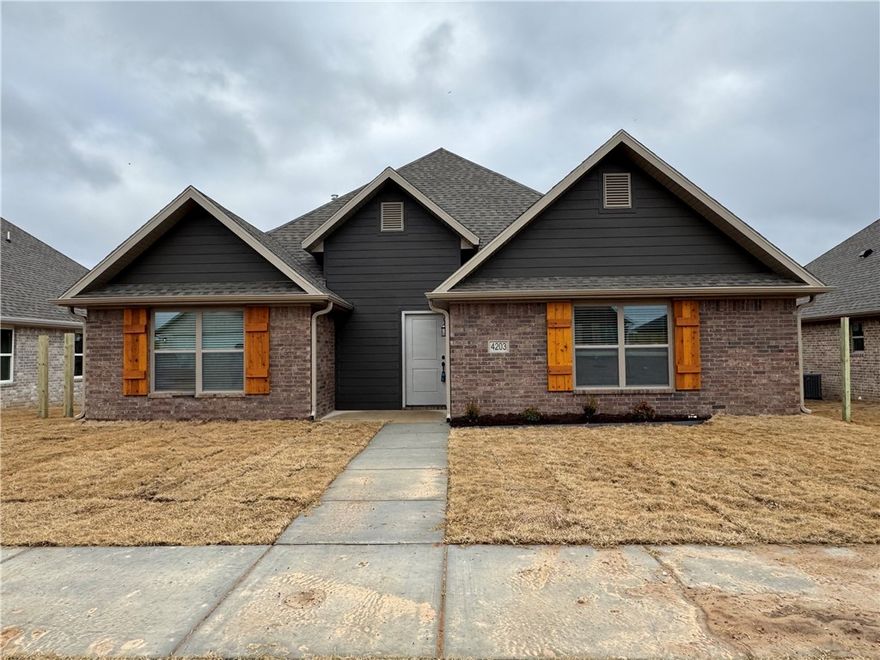 Beautiful 3 Bed / 2 Bath Home for Rent in a Prime Location! Be the first to live in this like-new home, built in 2024 and ideally located just 15 minutes from the Walmart Home Office, 5 minutes from the Walmart Distribution Center, and 10 minutes from XNA. This home features an open-concept layout with a spacious kitchen offering granite countertops, a gas stove, and a pantry—perfect for everyday living and entertaining. The large primary suite includes a walk-through closet with direct access to the laundry room for added convenience. Enjoy fenced yards on both sides, a two-car garage, and included washer, dryer, and refrigerator. A fantastic opportunity to rent a modern home in a highly convenient location!