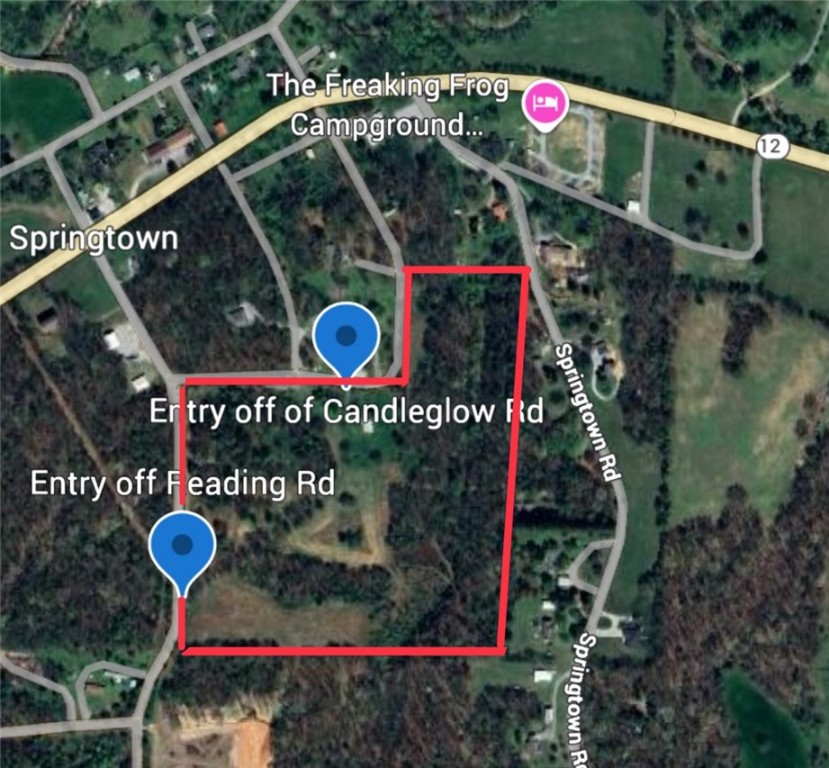 Beautiful acreage and unlimited potential just 25 minutes from Rogers/I49! So many possibilities! 27.60 acres m/l. Access off Reading Road and Candleglow Rd (main access). Fenced, gated, wooded, cleared, flat and sloping. Multiple building sites. City water on site, Gas on site, Electric on site. Needs septic. Seller uses Starlink for internet service.