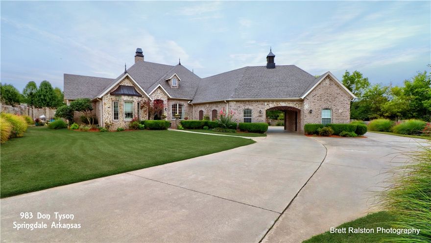 HIDDEN on 3.30 acres in the heart of everything. This custom home features designer upgrades throughout. Resort-like entering area around the Salt Water pool, with outdoor kitchen, cabana with bathroom, large covered patio. Also, outbuildings include separate office, shop, warehouse area, pole barn storage, and RV garage. Amazing property. Roof new in 2021, new paint throughout. The possibilities for this property are amazing. just use your imagination.