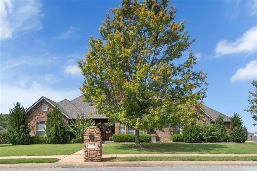 Nestled on the coveted corner of Maywood and Briargate, this stunning 5-bedroom, 4-bath residence offers a perfect blend of luxury and comfort. With four bedrooms conveniently located on the main level, this home provides easy living with an additional office space just off the primary bedroom. The upstairs flex room adds versatility in the way of game room, media space, or guest room with en suite. The heart of the home features an open-concept layout, seamlessly connecting the spacious kitchen and living area—ideal for both everyday living and entertaining. Step outside into your private oasis, where a heated saltwater pool with lights and a waterfall feature. This is right off the expansive deck, equipped with a built-in gas connection. The yard also includes a sprinkler system, ensuring effortless maintenance. Additional features include a new roof, 4 car garage, and a central vac system for added convenience. This home is a true must-see—offering luxury, convenience, and unmatched attention to detail!