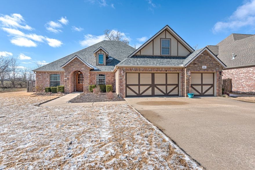 This home has it all! 4 bedrooms 2 bonus rooms, large 3 car garage, outdoor living areas! Split floor plan with primary bedroom and 2 additional bedrooms with an office on main level. Large secondary bedroom. Upper level has 4th bedroom with full bath and bonus room over garage. Extra one of a kind heated and cooled workshop or exercise room! 2 AC units appox 1 year & 3 years old. Newer interior paint, Bosch dishwasher 3 years old, Carpet 2020, Roof 2020. Main level in back has all new windows 2020. New motorized patio screen for the back patio 2020.