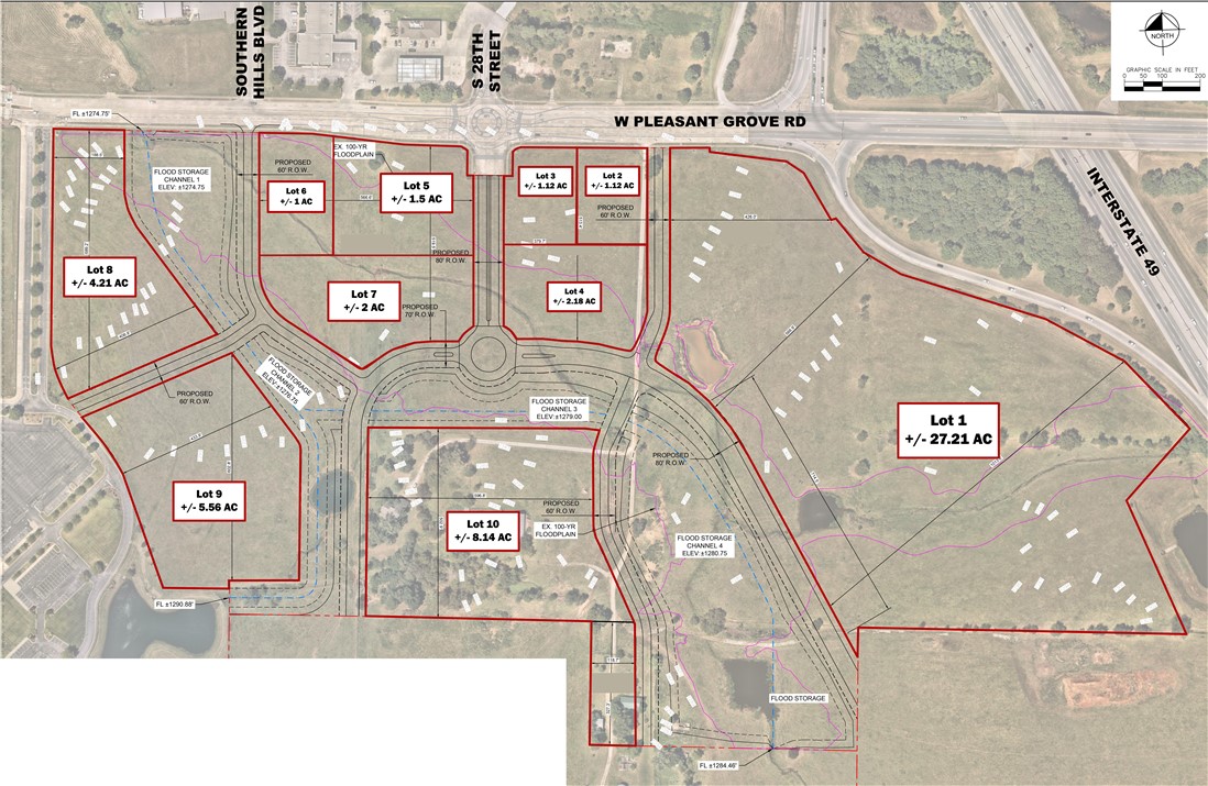 MILLS FARM COMMERCIAL-ROGERS - Land
