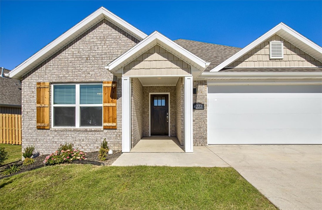 Move-in Ready! Colby floor plan in Towne West Subdivision. A new West Fayetteville community! This split-floor plan, one level home features an open concept plan. Bright living room with gas fireplace. Beautiful kitchen with granite counters and island, gas range, built-in microwave, and pantry. Lovely formal dining space plus an eat-in-kitchen. Primary suite features a walk-in shower and soaker tub, double vanity and walk-in closet. Fence included! Get a jump on the competition and make this your brand new home!