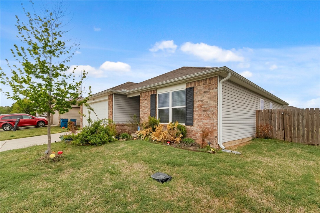 Back on market at no fault to seller. Zero down eligible for qualified buyers! This home is perfect for entertaining w/large open floor plan! The kitchen has a lot of cabinet space/good storage, built-in microwave/glass cooktop range for easy clean ups. The kitchen has a nice bar area & space for your dining table & extra storage pieces, the living room has great lighting & space for your sectional w/room to spare! The three bedrooms are good sized with a master suite featuring a nice walk-in closet & on-suite bath. Home has new wood laminate flooring in main living areas! The owner added a privacy fence & the garage has epoxy coating for easy cleanups! The back patio is screened in & perfect for three season enjoyment! Bentonville Schools! Just minutes to the airport and the Walmart Distribution Center! The lot is perfect for gardening! Lot is level so it's easy to add a trampoline or exterior storage, playground equipment, etc.! Quick move-in possible with cash/right lender! Preapproval letter must be submitted.