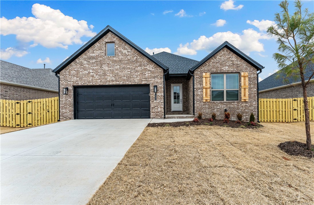 Pea Ridge boasts a variety of activities, all set against the town's scenic beauty. With abundant outdoor recreation, a strong community atmosphere, & affordable living, Pea Ridge stands out as one of Northwest Arkansas' top emerging communities.Step into the Falcon Plan, where LVP flooring spans the living spaces & every detail is thoughtfully designed, from tiled showers to premium 3CM granite countertops throughout. The utility room offers direct access to the primary bedroom, making laundry effortless. The primary bedroom serves as a serene retreat, featuring exposed wood beams and large windows that fill the space with natural light. A cozy nook in the living room adds functionality. The open-concept layout seamlessly connects the kitchen, dining, & living areas. For a limited time rates starting at 4.99% OR $7,500 from builder up to $4K from preferred lender. For access to see all the homes stop by the model home at 1602 Christman St. Open Monday, Tuesday,Thursday, & Friday from 10-4 & Sunday 1-4.