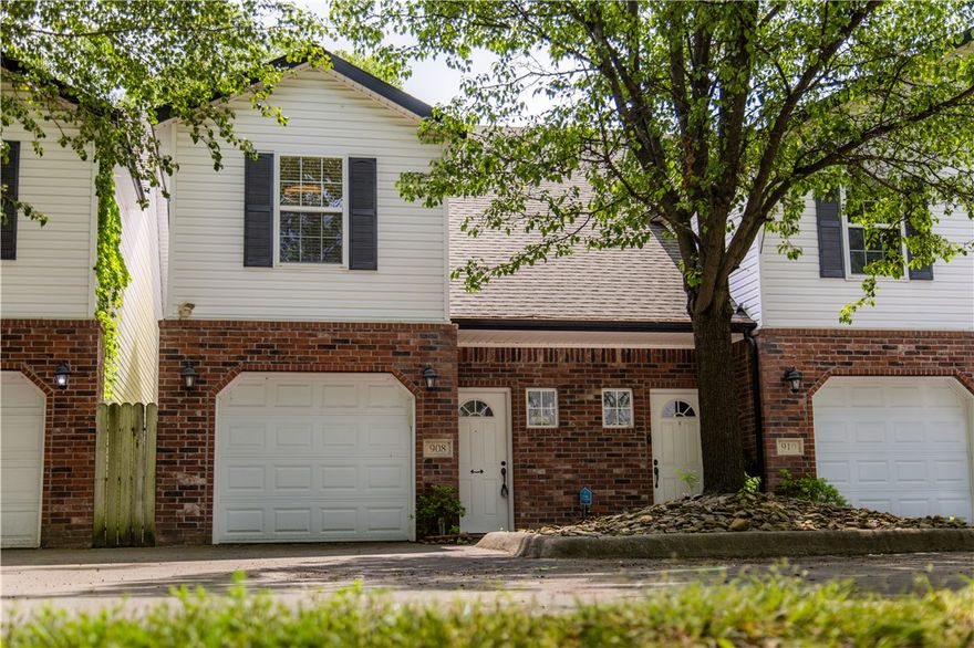 Excellent investment opportunity just minutes from the University of Arkansas! Located less than 2 miles from campus and within walking distance to the Razorback Greenway,parks,and Fayetteville’s entertainment district.This condo offers both convenience and strong rental appeal.Tucked into a quiet South Fayetteville neighborhood, this wellmaintained condo features an open eat-in kitchen flowing into the living area, complete with stainless steel appliances, including the refrigerator.Neutral finishes and cosmetic updates throughout make it truly move-in ready.Upstairs offers two spacious bedrooms,each with oversized closets,along with two full baths, one a private ensuite.A convenient half bath is located on the main level.Enjoy a small private back patio and the added benefit of an attached one-car garage.Washer and dryer convey.With its prime location and low-maintenance lifestyle,this property is ideal for young professionals,gameday or vacation use,or as a highdemand rental investment.Amenities sheet attached.