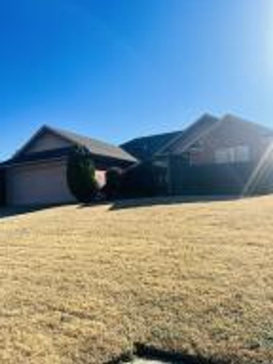 This lovely 3 bedroom 2 bathroom  brick home in Shiloh Manor is ready for new owners! With approximately 1,757 square feet , this home features a open concept living area with trayed ceilings, tile flooring , a fenced in backyard, two car garage and primary bedroom has a walk in closet.