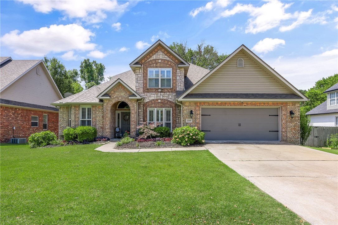 Welcome to this spacious, well-maintained home in the heart of Springdaleājust off Don Tyson Parkway for quick access to everything. Relax on the brand-new deck, featuring both open and covered areas, all overlooking a fully fenced yard and mature trees for added privacy. Inside, you'll find 4 bedrooms, an office, formal dining, and a versatile upstairs flex spaceāperfect for a hobby room or second living area. No carpet hereājust solid floors, elegant crown molding, and rich woodwork throughout. The kitchen is equipped with newer stainless steel appliances, including a gas range with double ovens. The primary suite offers a large walk-in closet and a serene ensuite bath. Plus, enjoy peace of mind with a brand-new roof and siding coming soon, courtesy of last monthās hailstorm. Move-in ready and built for everyday comfort.