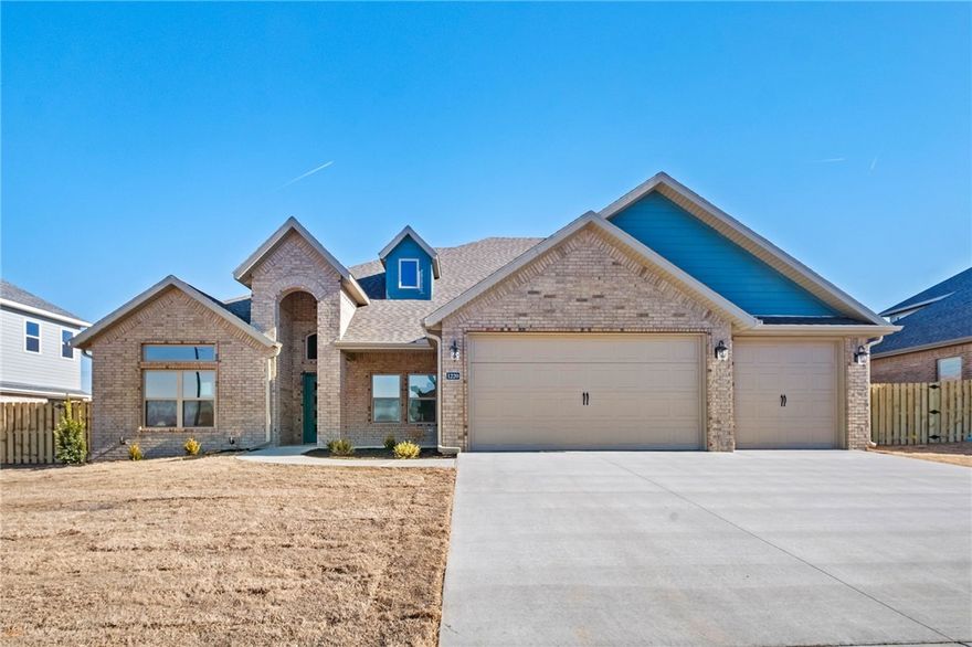 The Hitch, a thoughtfully designed 4-bedroom, 3-bathroom home that blends style, comfort, and function. The open floor plan has a natural flow and spacious living areas—ideal for both relaxing evenings and entertaining guests. The heart of the home is the kitchen, featuring custom cabinetry, granite countertops, and stainless steel appliances that make cooking a pleasure. Gather with family and friends around the island, or the adjoining dining space. The primary suite is a private retreat, complete with a beautifully tiled shower, double vanities, and a large walk-in closet. Designed with convenience in mind, this home also offers a 3-car garage, fenced backyard, gutters, and a covered patio with a fireplace—perfect for outdoor living year-round. The house is still under construction and pictures are not of actual home but similar plan and finish. Taxes are based on land only. The builder is offering $7500 towards closing costs or rate buydown, plus fence, blinds, and gutters. Lender incentives available.