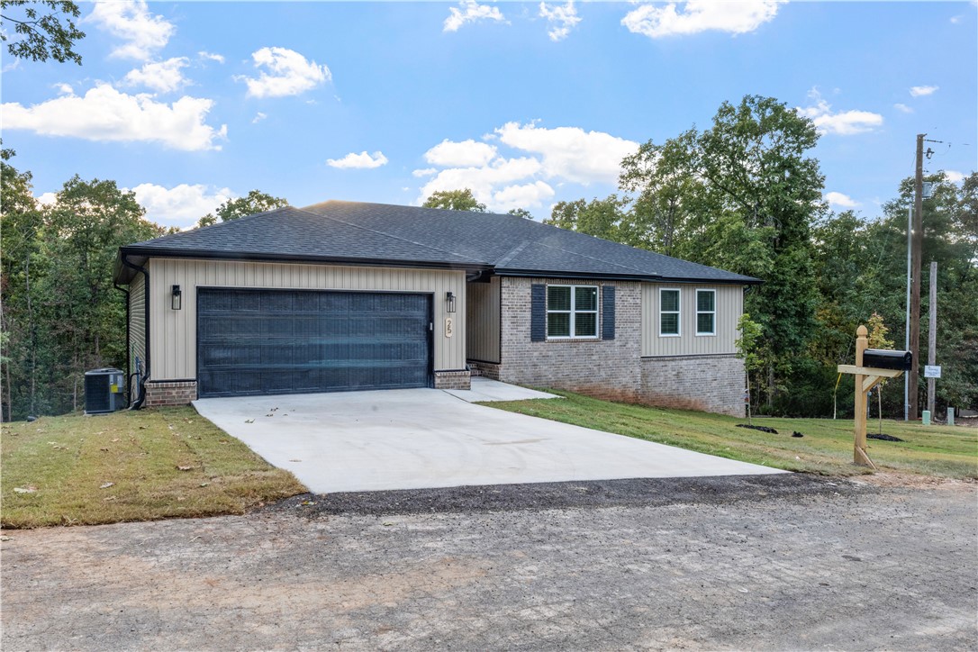 Move in Ready!!!! Gorgeous New Construction just a golf cart ride away from the Highlands Golf Course!! The builder & designer went above and beyond on the details!! So much natural light pouring into the living room, fireplace framed by built in's and floating shelves. Open concept and kitchen that is perfect for
entertaining with a large walk in panty. Master bathroom with custom tile shower and free standing tub.
The bathroom leads into the large master closet......which leads to the laundry room for easy access to
hang up your clothes straight from the dryer. Beautiful modern light fixtures, plumbing fixtures, and
hardware. Custom cabinetry & woodwork with Quartz countertops. Smart Thermostat for Energy Efficiency. The exterior has a Ring Doorbell, custom cedar shutters, covered deck, & attached 2 Car garage. Close proximity to the Interstate, Bike/Hiking Trails, Rec Centers,Golf Courses, and Lakes!!