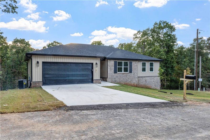 Move in Ready!!!! Gorgeous New Construction just a golf cart ride away from the Highlands Golf Course!! The builder & designer went above and beyond on the details!! So much natural light pouring into the living room, fireplace framed by built in's and floating shelves. Open concept and kitchen that is perfect for
entertaining with a large walk in panty. Master bathroom with custom tile shower and free standing tub.
The bathroom leads into the large master closet......which leads to the laundry room for easy access to
hang up your clothes straight from the dryer. Beautiful modern light fixtures, plumbing fixtures, and
hardware. Custom cabinetry & woodwork with Quartz countertops. Smart Thermostat for Energy Efficiency. The exterior has a Ring Doorbell, custom cedar shutters, covered deck, & attached 2 Car garage. Close proximity to the Interstate, Bike/Hiking Trails, Rec Centers,Golf Courses, and Lakes!!