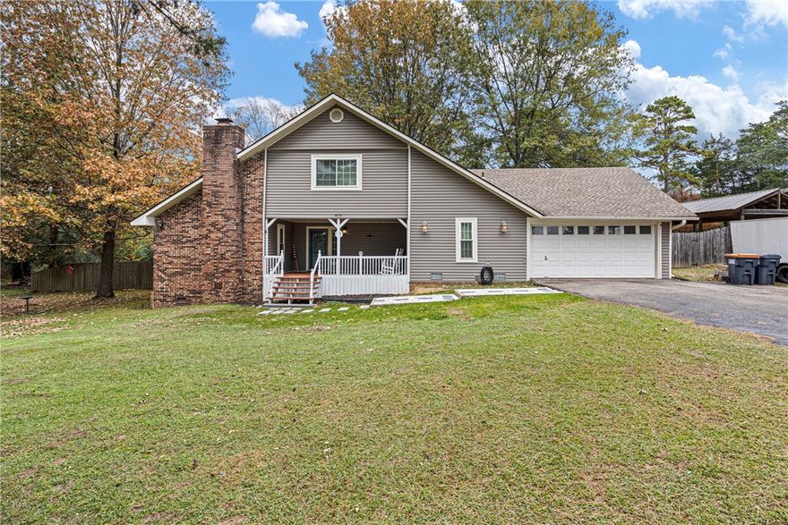 Welcome to 410 Mountain View Court — a peaceful retreat in one of Russellville’s most desirable locations.
Located off Hilltop Road, this beautiful two-story home sits at the end of a quiet cul-de-sac on 0.81 acres of mature trees and natural scenery. Deer, rabbits, and a variety of birds are frequent visitors, giving this home a calm, mountain-top feel while still being close to town. Inside, the home features an inviting open living and dining area with a cozy fireplace and a large window that showcases the wooded lot. The unique tall ceilings and woodwork add warmth and character to the main living spaces. The kitchen opens to the dining area, making it perfect for everyday living and entertaining.
With 4 bedrooms and 2 bathrooms, this two-story layout offers plenty of room for family, guests, or a home office. Fresh paint throughout, gives it a clean and move-in-ready feel.
If you're looking for a quiet, wooded setting with beautiful surroundings and a welcoming home, 410 Mountain View Court is a must-see.