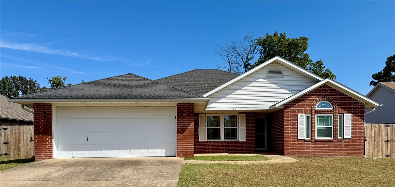 Fantastic Rogers location! This well-maintained one owner 1,600 sq. ft. home offers 3 bedrooms and 2 bathrooms with a spacious living area featuring a pellet stove insert. Recent updates include a new front door with storm door, new windows, ceiling fans, and a brand-new walk-in shower in the primary bath.
Enjoy engineered wood flooring in the living room, kitchen, dining, utility, and hallways, with tile in both bathrooms. The kitchen stove was replaced just 5 years ago, and there’s a large pantry conveniently located in the utility room. Major systems have also been updated, with the roof and hot water heater replaced 8 years ago, and the AC replaced 10 years ago.
Step outside to a nice covered patio overlooking the privacy-fenced backyard, which features a 10x12 storage building and an 8x10 storm shelter that fits up to 6 people. Three sides of the fencing were replaced just last year.
This home combines comfort, updates, and peace of mind—all in a great Rogers location!