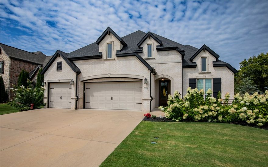 This exquisite home boasts beautiful landscaping and located on a corner lot in the desirable Silo Falls subdivision. This home has been freshly painted, new hardwood floors in the bedrooms and high-end carpet for the stairs & bonus room. The Italian marble fireplace, designer light fixtures, double ovens, 3cm granite counters, whole home water filter and wi-fi controlled irrigation all showcase the perfect upgrades. The sunsets to be seen while enjoying the gas fire pit and designer backyard and patio are an absolute dream. This is a rare gem!