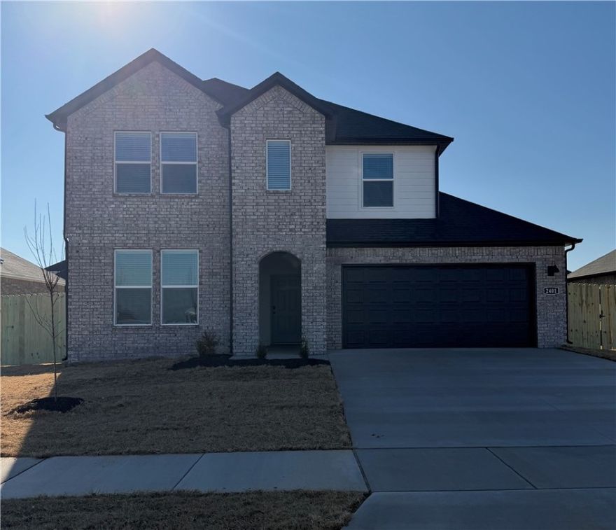 Sold before print! Notable Naples plan in Huber Place in Bentonville, AR! Each home will feature a modern electric fireplace with a poplar mantle and LVP flooring throughout the first floor with carpet on the stairs and upstairs. You’ll find a ceiling fan in all bedrooms and the living room! These homes will be complete with quartz kitchen counters, 42-inch cabinets, and stainless-steel appliances! Primary bath features quartz counters, double sinks, and a walk-in shower! The secondary bath will have a walk-in shower; third bath will have a tub/shower combo. The Naples plan includes a game room upstairs! Home will have a Garage Door Opener, landscape package, with Brick and Hardie® exterior per plan. These 2 Story homes will have a combination of Brick and/or Hardie® on the front, sides and back. Homes in Huber Place are located within the city limits of Centerton with a Bentonville address and zip code of 72713. Property owners are considered a citizen of Centerton and all that applies. Subject to​​‌​​​​‌​‌​​​‌‌​​​‌‌‌​​‌​​‌‌​​​​ change.