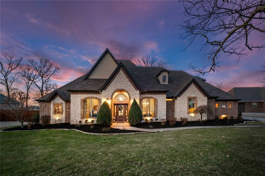 Come home to this unique luxury 5 BR, 5 bath home in highly desired Ridgewood SD. This home has a peaceful and relaxed feel and is located just 7 minutes from Pinnacle Hills and the entertainment district. 
Sitting on .93 acres, this custom home is professionally landscaped with mature trees that add a layer of privacy and plenty of room to add a pool. Gourmet kitchen features two-islands, 6-burner gas stove and a double oven.  Wood burning fireplace in living room puts out enough heat for entire home. 
The main bedroom features two his/her closets, complete with built-in shelving. Additionally, there's a concealed space ideal for extra storage or use as a safe room. Geothermal heating & cooling, wired-in generator, all surround system, well water irrigation and a 6-person in-ground storm shelter.  Large attic area over the garage can be finished out for additional bonus or craft room.