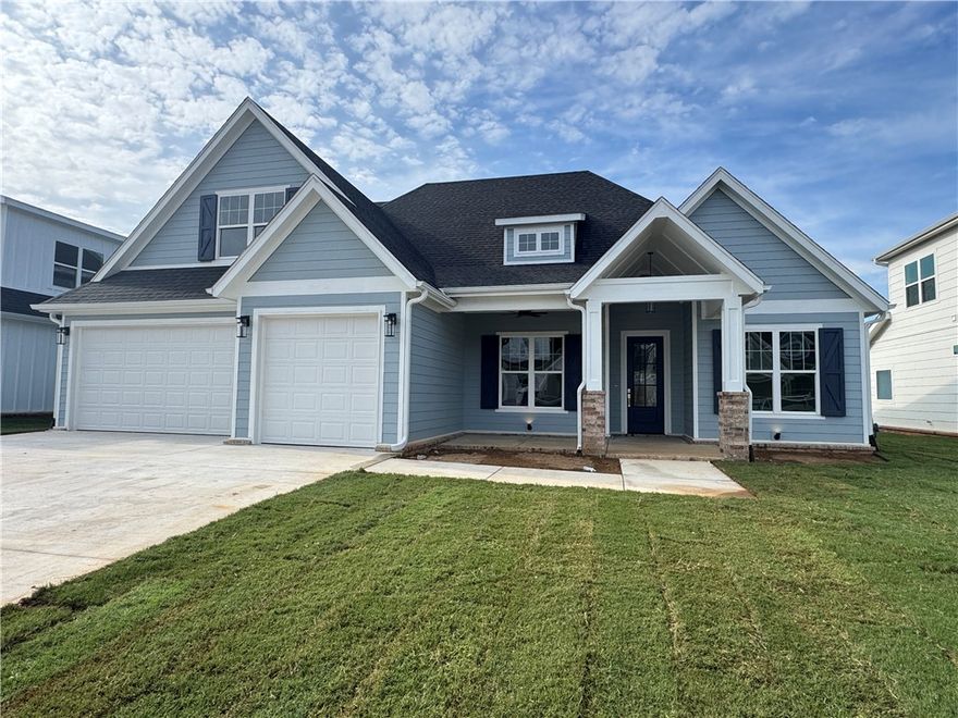 Stunning home in the desired Crescent View Subdivision Phase 2! Great flooplan with primary suite downstairs along with bedroom 2, full bathroom, office, and laundry room. Upstairs has bedrooms 3-4, full bathroom, and bonus room or 5th bedroom. Kitchen is a cooks dream with large island, gas cooktop, built-in microwave and oven. Open concept makes a great place for entertaining. Enjoy grilling and watching the kids play while under the large covered patio. Location can't be beat! Subdivision is across from Janie Darr Elementary. Also sits just down the street from the all new Mount Hebron Park! Kids can even go play in the Crescent View playground!