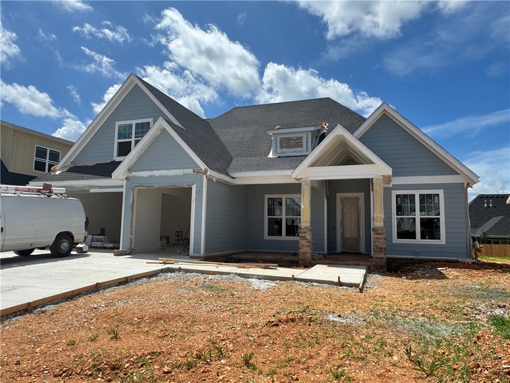 Stunning home in the desired Crescent View Subdivision Phase 2! Great flooplan with primary suite downstairs along with bedroom 2, full bathroom, office, and laundry room. Upstairs has bedrooms 3-4, full bathroom, and bonus room or 5th bedroom. Kitchen is a cooks dream with large island, gas cooktop, built-in microwave and oven. Open concept makes a great place for entertaining. Enjoy grilling and watching the kids play while under the large covered patio. Location can't be beat! Subdivision is across from Janie Darr Elementary. Also sits just down the street from the all new Mount Hebron Park! Kids can even go play in the Crescent View playground!