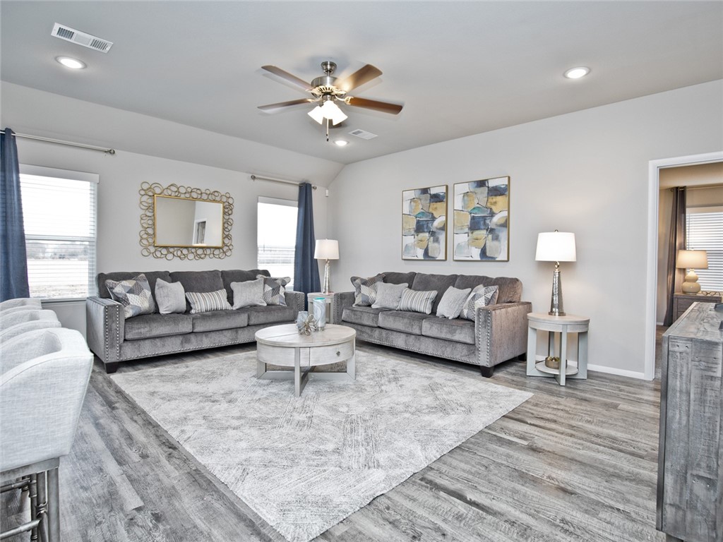 MOVE IN READY!!! This home is upgraded with stainless steel appliances including refrigerator, faux wood blinds and gutters! This home is eligible for up to $10,000 in closing cost assistance when using preferred lender and title! The beautiful Taylor plan is packed with curb appeal with its charming covered front entry and inviting front yard landscaping. This open concept home features a split floor plan with 3 bedrooms, 2 bathrooms, a spacious master suite with his and her closets, and a marvelous kitchen fully equipped with energy-efficient appliances and a spacious laundry just off the garage. Learn more about this home today! *Photos are of similar model - taxes are estimated and to be determined