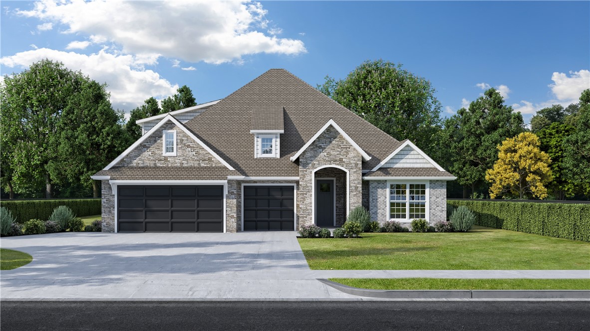 Welcome to Hillcrest in Cave Springs!Nestled on the peaceful outskirts of town, Hillcrest offers a rare blend of natural serenity and everyday convenience in NWA from shopping and dining to entertainment and top-rated schools. Introducing the 2600 Plan this spacious 5-bedroom, 3-bath home offers over 2,600 square feet of flexible, functional living space. Four bedrooms are located on the main level, including a private primary suite thoughtfully separated from the other rooms by the open-concept kitchen, dining, and living areas.The fifth bedroom is located upstairs with its own full bath. One of the main-level bedrooms can easily be converted into a dedicated office.Additional features include a spacious three-car garage with plenty of storage, and a covered back patio with a cozy fireplace.