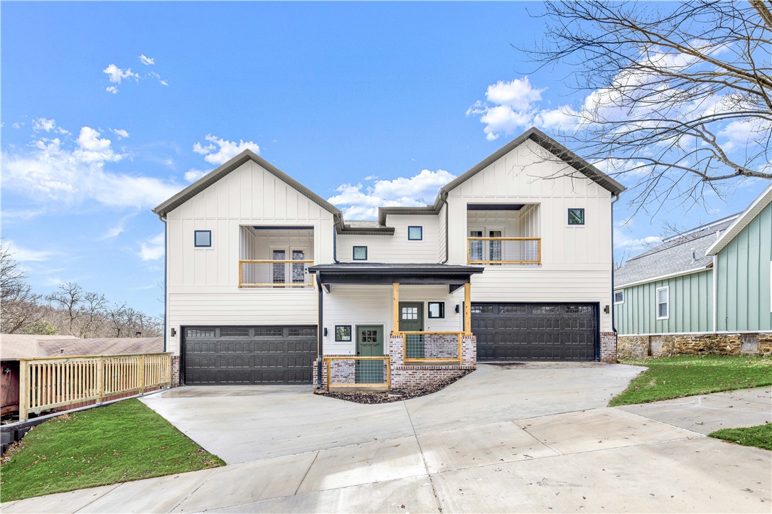 Custom New build Duplex just blocks from the square and Dickson street entertainment center. This is a one of a kind Duplex that you will want to see. The right side in currently being used as a AirBNB and the left is for rent as a long term rental. Another possibility would be live in one side while cash flowing the Airbnb. Designed more like a townhome you will enjoy 10ft ceilings on both floors, walk-in closets, and a 2 car attached garage. Along with custom cabinets, open concept living area, and a half bath downstairs for added convenience. Don’t let this investment opportunity pass you buy and call for your private showing today.
Please do not disturb tenants, no sign in yard.