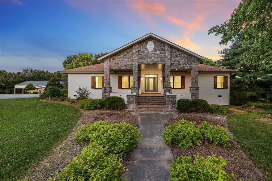 Welcome home to unparalleled luxury and privacy! This stunning, completely reimagined estate is a true masterpiece, meticulously renovated inside and out. No detail has been overlooked, from the brand-new HVAC and water line to the exquisite finishes throughout every inch of the home.
Nestled on over 9 sprawling acres, this property offers a serene oasis with an incredible outdoor living space. Picture yourself relaxing by the sparkling in-ground pool, beautifully encircled by custom stonework, or entertaining guests from the convenience of the adjacent cabana. Enjoy the tranquil views of your private pond, adding another layer of natural beauty to this expansive estate.
Adding to this impressive offering is a versatile shop building featuring a full, private apartment, perfect for guests, extended family, or even rental income. This isn't just a home; it's a lifestyle waiting to be discovered.