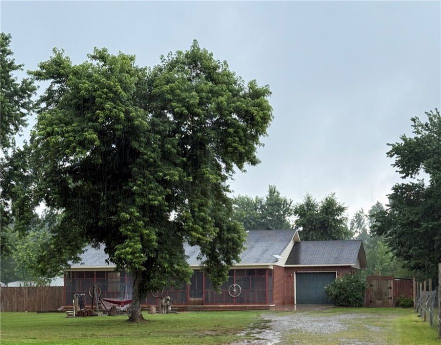 Well-loved, one-owner home built in 1998, located on a .52-acre lot in a peaceful country setting, offering privacy and tranquility. This 1,632 sq ft home offers 3 bedrooms, 2 bathrooms, and a bonus room perfect for a home office, playroom, or guest space. The open living and dining area provides space for everyday living and entertaining. The large yard includes an above-ground pool, ideal for relaxing or hosting summer gatherings. The partial garage provides extra storage or workshop space and can be converted back to a full garage if needed. This home is just minutes from town and ready to be filled with new memories.
