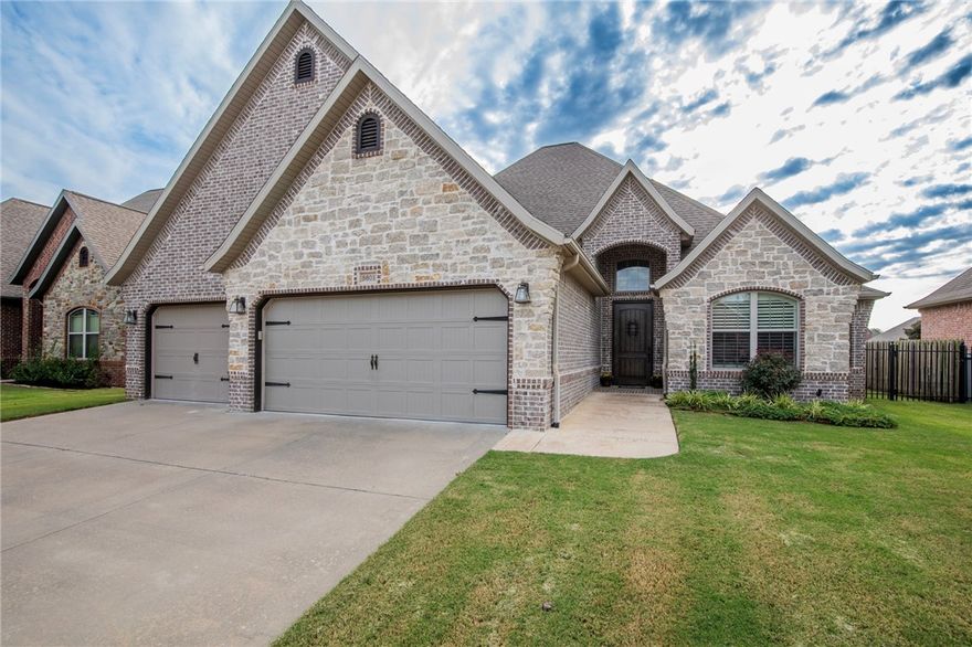 This one is back and still beautiful!  Welcome to this beautifully maintained 4-bed, 3.5-bath home with bonus room in Hearthstone Subdivision. Inside you’ll find an inviting open layout with fresh paint, upgraded carpet, and extended hardwoods (2021). Major updates include a newer water heater with recirculating pump (2022), partial roof replacement (2019), and well-maintained HVAC. The kitchen offers an upgraded Bosch dishwasher, and plantation shutters add elegance throughout. Smart features include a Ring Pro doorbell and Echo Show displays. The garage boasts epoxy floors, a new door and opener, and a 4x6 tornado shelter. Enjoy a private backyard with built-in fire pit and Lion natural-gas grill. Additional updates include a replaced jacuzzi motor (2022) and freshly stained front door. Centrally located near the Pinnacle Promenade with dining and shopping close by, plus access to the community pool. A perfect blend of comfort, convenience, and quality.  Showings begin Friday, 3/6.