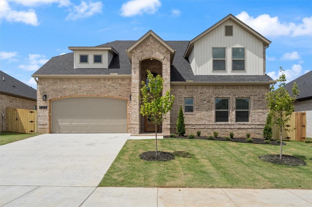 SOUTH FACING AND MOVE IN READY! Discover the pinnacle of modern living at Walnut Grove, Bentonville's hottest new subdivision! Unmatched quality awaits in this brand-new home, with fence, blinds, & gutters included. With quartz countertops, upgraded lighting fixtures, custom cabinets, stainless steel appliances, & luxury vinyl plank floors throughout all bedrooms & common areas, this residence seamlessly blends sophistication & functionality. Spacious rooms, a gas fireplaces, & a gas range add to the allure. LVP throughout all bedrooms and common areas! Just 5 minutes to XNA and under 20 minutes to downtown Bentonville and New Walmart Home Office. Community pool & clubhouse coming in Phase 2!