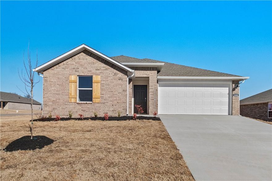 4 bed 2 bath brand new construction home for rent in Centerton! Bentonville schools! This home is complete with granite kitchen countertops, 36-inch cabinets, and stainless-steel appliances! Fridge, washer, and dryer included. The primary bath features double sinks, and a walk-in shower! The secondary bath has a tub/shower. This home features LVP flooring throughout (no carpet!). This home offers a covered patio, keypad entry at the front door, and beautiful 4 Sides brick with Hardie® Fascia. Looking for a 3-6 month lease, but longer term is also an option. Available TODAY, call or text to schedule a showing!