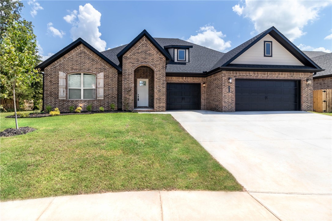 Located on a quiet Cul-de-sac this one level, new construction home has a smartly designed open floor plan! This 4 bedroom, 2 bath home includes a 3 car garage, gas fireplace, solid surface flooring in the living areas, ceramic tile in the wet areas, carpet in the bedrooms, granite counters throughout, and stainless steel appliance package! Exterior has professional landscaping, full gutters, privacy fenced back yard, and a covered back porch. Additional features includes low e windows, insulated garage doors, gas water heater, 2" faux wood blinds, and more! Come tour this property today!