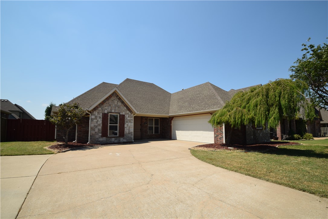 Welcome to the highly sought-after Cornerstone Subdivision! This fantastic 5-bedroom, 3-bath home features wood floors, granite countertops, stainless steel appliances, and refrigerator. 5th bedroom could also be big game/bonus room. The kitchen includes a convenient pantry and vented hood. The open living space combined with a split bedroom floor plan provides comfort and privacy. Step outside to a large, private fenced backyard with storage shed and play house. Home also has a tornado shelter. The new Walmart Home Office and downtown Bentonville are only 5.5 miles away, and you're close to the Bentonville Community Center and 35-acre Creekside Park. Also Enjoy Cornerstone's subdivision amenities: a clubhouse, pool, playground, and trail system with exercise stations. Pets are negotiable with owner approval and an additional deposit, no smoking, and a one-year lease is required.
