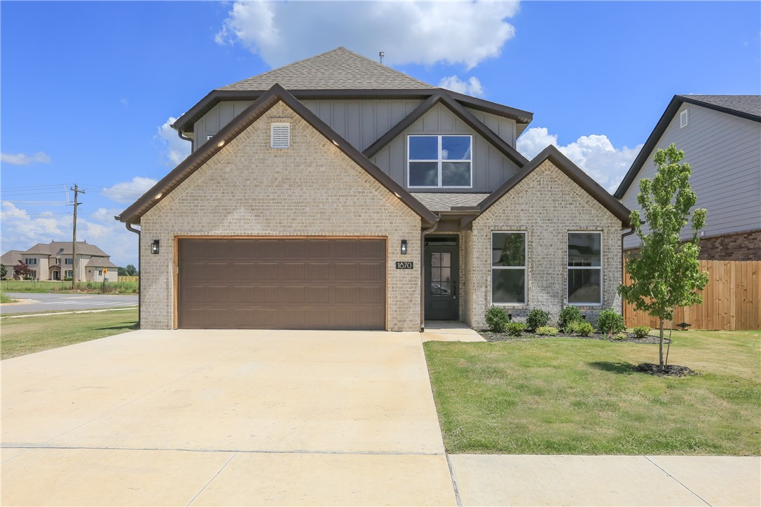 Be the first to reside in this gorgeous new construction home, located right across from Gamble Elementary. The home features an open kitchen with a spacious walk-in pantry, luxury vinyl plank flooring throughout the first floor, and custom kitchen cabinets that reach the ceiling. The main level includes two bedrooms and two full baths, while the second floor has two additional bedrooms, a full bath, and a game/bonus roomāideal for entertaining or a 5th bedroom. Home features nice upgrades such as quartz countertops, tiled showers, electric fireplace, custom trim for the fireplace wall, EV port and a gas drop for outdoor grilling. The kitchen has a big size island, custom cabinets and an oversized pantry. Near Gamble Elementary and Bentonville West High Schools. One year lease available.