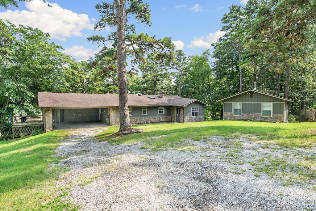 This rare lakefront property offers easy water access and a private, self-adjusting boat slip an amenity you canāt replicate. 180-degree panoramic views that change with the seasons. Fully furnished and turnkey, itās ready for you to enjoy from day one or launch as a short-term rental. With sleeping space for large groups, multiple living areas, and a floor plan designed for entertaining, itās perfectly suited. The main home features 4 bedrooms, 3 baths, and a lower level with bunk space and a second living area. Every upgrade, from wide-plank flooring to vaulted ceilings, the chefās kitchen with gas range, griddle, and heat lamp. An additional guest house with its own kitchen and bath expands capacity, creating even more income potential. This rare mix of easy private dock access, luxury finishes, and multi-unit accommodations makes it a standout. Whether as an income-generating investment, personal retreat, or both, it delivers the privacy, views, and water access that define luxury lakefront living.