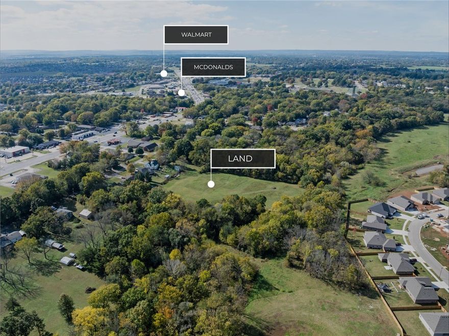 Prime 4+ Acre Opportunity in Rapidly Growing Farmington!
Discover an incredible chance to own over 4 acres right in the heart of one of Northwest Arkansas’s fastest-growing communities. This property offers exceptional potential—whether you’re planning a residential development, building your dream home and shop, or simply investing for the future.
The Farmington land use map designates this area as medium density, allowing a proposed dwelling per 6,000 sq. ft. of land. The terrain is flat, open, and ready for your vision, with the scenic Farmington Branch running along the back. Approximately one acre lies within the floodway, providing natural beauty and space separation. The city plans to build a bike path in that area on the North end of the property, connecting to Mt. Kessler and Centennial Park!  With demand and property values continuing to rise across Farmington, this is the perfect buy-and-hold or development opportunity in a prime location. Your next great project starts here!