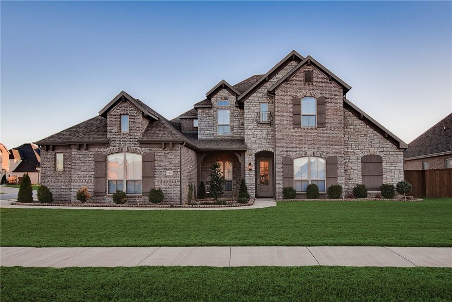 This home is located on a corner lot in the desirable Lochmoor Club subdivision! The main level has a formal dining, office, primary bedroom and one additional bedroom. This exquisite kitchen is equipped with an oversized island, quartz countertops, gas range, and pantry. The spacious primary bedroom has a bathroom that is truly a retreat with upgraded soaking tub, large walk-in shower, dual vanities, and a massive walk-in closet. The second level has a bonus room, two additional bedrooms and full bathroom which provides ample space and privacy. This incredible layout has so many upgraded features throughout including quartz counters, hardwood floors, built-in cabinets around fireplace, epoxy floors in garage, and so much more. If the house was not enough, the location is highly sought after with easy access to schools, Bentonville Community Center, trails, parks and more!