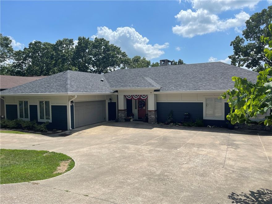 Lake front property on Lake Windsor with private driveway that leads to private boat dock. Home was recently renovated. Home has with pool and pool house and lake views from many rooms.