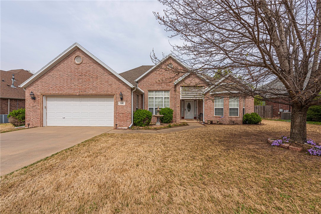 WELCOME HOME! This immaculately cared-for 1-owner home offers 3 bed 2 bath+ office in Legacy Pointe Subdivision! Just minutes to parks, schools, eateries, I-49 & more! From the landscaped front yard w/ covered entry, leading into an open & airy living room with tall tray ceiling, extensive crown molding, hardwood flooring, and gas log Fireplace! Formal dining w/ lg window for natural light! Large eat-in kitchen with tile flooring, granite counters, stainless steel apps incl. dbl oven & fridge, pantry, & bar-height peninsula for extra seating. Spacious office w/ bay window! Desirable split plan! Rejuvenate in the spacious primary bedroom & private ensuite feat: dbl sink vanity, jetted tub, shower, & walk-in closet! Two addāl bedrooms + full bath. Laundry rm w/ cabinetry & sink. Relax on the covered back patio w/ gas hookup, perfect for grilling in your fenced yard! Extras incl: tons of storage, central vac, tray ceilings, 2ā blinds, gutters/downspouts, & in-ground sprinkler system! Donāt miss this oneāact now!