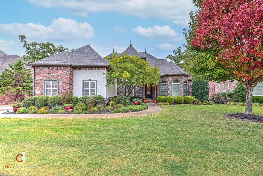 GOLF FRONT STUNNER!!  Beautiful 5 bedroom/4.5 bath Shadow Valley masterpiece enjoying a spectacular golf course view.  Gorgeous 2 level interior offers a newly updated showstopper kitchen w/ top of the line stainless appliances including a gas cooktop and double ovens.  Large formal dining and private office can be found just off the foyer.  Spacious but cozy and inviting living room w/ fireplace opens to the kitchen and large breakfast area that enjoys direct access to the sprawling covered deck overlooking the golf course.  Main deck accesses the lower covered patio.  Main level master suite offers amazing space and views w/ fabulous walk-in closet and en suite bath!  Second level hosts 3 bedrooms, 2 full baths, media room w/ wet bar, bonus room and storage!  Fenced yard and professional landscaping, large laundry w/ mudroom, 3 car garage and so much more!