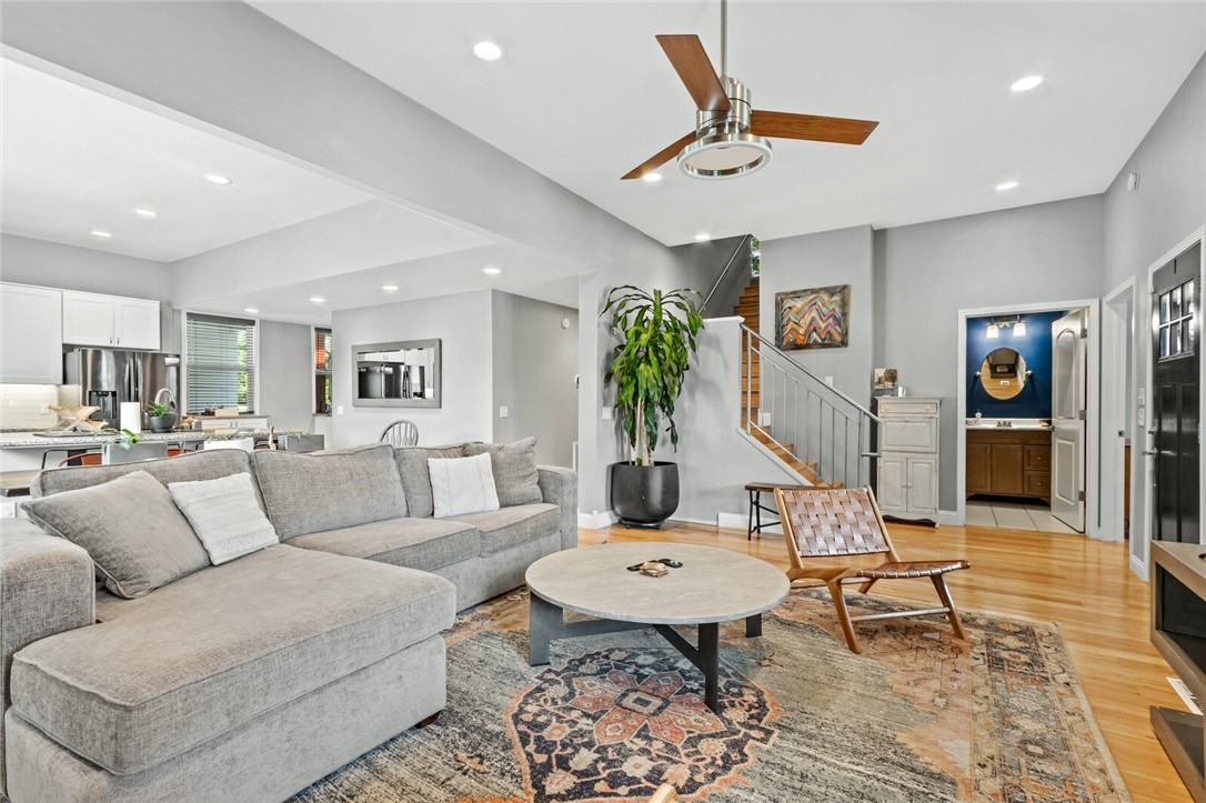 $50,000 price drop!!! Hard to find, renovated home from the 1920's on half acre in downtown Rogers!! This home was built in 1925 and completely renovated in 2015. A guest apartment was added in 2021 and is currently generating income as a short term rental. The remodel has opened up the main home which is great for entertaining. There are 2 bedrooms and 2 bathrooms on the main level and the upstairs has been updated as a perfect guest suite with living room, bedroom, and bathroom. The 3 car garage is immaculate and heated and cooled. The guest apartment studio is fully open with kitchen, washer/dryer combo, and full bathroom. Enjoy your time on the covered front porch relaxing. AND remember I said you get all this on half an acre in downtown Rogers? The Razorback Greenway is two blocks from the home and it's just a quick trip to the Railyard and Entertainment District in the Downtown Rogers area. This home is truly a rare find and would be great for anyone!! Come check it out soon before it's gone ;)