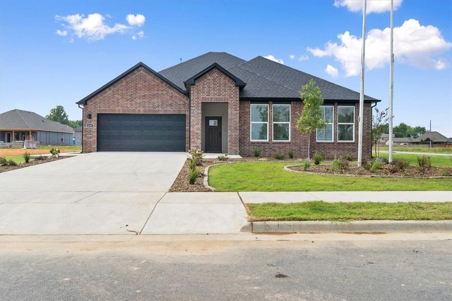 Dashing Dean plan in Goose Creek Village, an impressive subdivision where quality and affordability meet in the heart of Farmington. This home features gorgeous quartz kitchen countertops, stainless steel appliances and a walk-in pantry (per plan). 42-inch upper cabinets with top molding and soft close cabinet doors. Private bedroom one includes a lovely en-suite with quartz counter tops, double sinks, walk-in shower, and walk-in closet. Living room will showcase a beautiful modern Electric Fireplace. These homes feature ceiling fans in all bedrooms and living room! Each home exterior will have brick and HardieĀ® siding per plan! Covered patio (per plan). Garage Door opener! Taxes and Parcel # TBD. Single-story plans feature Luxury Vinyl plank flooring throughout!
