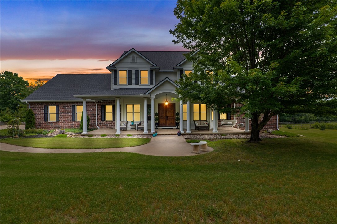 Rare opportunity! Gorgeous, custom-built home situated on an expansive 5-acre lot in East Fayetteville!! This home enjoys the best of both worlds - a serene countryside setting with room for a hobby farm while being conveniently close to schools, dining and shopping! Also just 15 minutes from downtown Fayetteville. This one-owner, open-concept residence showcases a large, updated kitchen with granite countertops and plenty of cabinet space, fresh paint, new carpeting, abundant storage options (basement, giant pantry/closets, extra storage room, storage building) and an outdoor oasis with expansive decks and a beautifully designed in ground pool.
The luxurious primary suite, boasts a newly renovated en-suite bathroom that offers a spa-like retreat. Each of the additional bedrooms located upstairs is generously proportioned with 2 having their own ensuite bathrooms and 2 sharing a jack 'n jill bathroom. The upstairs bonus room boasting a wet bar and half bath offers an additional area for entertaining. Call today!