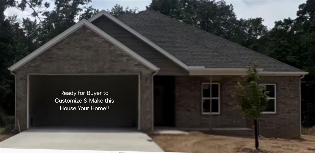 New Construction Home to make your Own and Customize. Buyer picks from Builders Choices of Flooring, countertops, paint colors, tile, lighting etc. 2 Bdrms with additional Hobby/Office Room. Vaulted Ceilings in Living Rm with Electric Fireplace. Primary En-Suite with Trey Ceiling. Amenities Include Custom Tiled Shower, Granite Counters, Stainless Appliances, Luxury Vinyl Plank Flooring throughout, Custom Cabinets & Mud Bench, Additional Amenities include Window Blinds, Sodded Front yard, Covered Porch & Patio, Large yard.