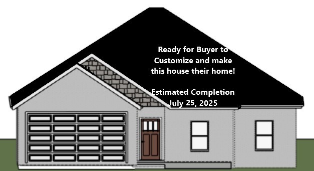 New Construction Home to make your Own and Customize. Buyer picks from Builders Choices of Flooring, countertops, paint colors, tile, lighting etc. 2 Bdrms with additional Hobby/Office Room. Vaulted Ceilings in Living Rm with Electric Fireplace. Primary En-Suite with Trey Ceiling. Amenities Include Custom Tiled Shower, Granite Counters, Stainless Appliances, Luxury Vinyl Plank Flooring throughout, Custom Cabinets & Mud Bench, Additional Amenities include Window Blinds, Sodded Front yard, Covered Porch & Patio, Large yard.