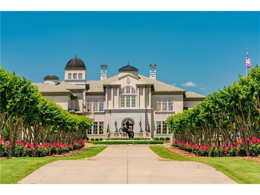 AUCTION BIDDING OPEN! Bidding ends November 16th. Previously listed at $8,900,000. Current high bid is $1,975,000. No Reserve Auction. Showings by Appointment. From the gated tree-lined drive to the dramatic double staircase, your 18,000+sf Mediterranean-style estate oozes grandeur. Imported Italian marble fireplaces, 30ft ceilings, intricate woodwork, and custom curved glass walls set your estate apart from everyday luxury. Exquisite spaces flow from one to the next, inviting you to bask in gracious amenities and connection to the outdoors. Exceptional design details reveal themselves throughout, from the Baccarat great room chandelier to the maximalist poker lounge clad in moody wood paneling. Enjoy sunsets from your backyard oasis as the kids play in their private outdoor area. An infinity-edge pool anchors your outdoor entertaining space and offers an expansive view. Watch the Razorbacks from your second living room, or host a large casual party for all ages in the game room under magnificent wooden tresses.