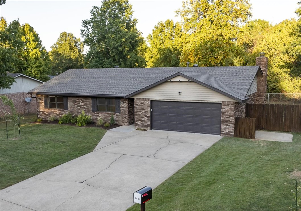 Near Shopping & Convenience, this 1978 renovated 1-story, brick & vinyl sided home is ready to move into w/3-bedrooms, 2-baths, 2-car attached garage, 2-sides wood privacy & back chain-link fenced back & side yard w/8ā double-gate entry on south side to access backyard & back patio w/slider door access. Landscaped front yard, small covered entry porch then entry w/a foyer, luxury vinyl plank floors & tiled primary bath, wood burning or gas fireplace in living rm, open kitchen large island & a eat-in kitchen w/solid wood custom cabinets & quartz counter tops, built-in pantry, laundry area off kitchen/living rm, primary bedroom & bath suite w/custom cabinet w/expanded counter, custom tile shower w/bench & niche, large walk-in closet w/built in shelves, 2-more bedrooms w/walk-in closets, hall full bath w/tile shower & deep soaker tub. All stainless appliances present convey. Roof & Electric Panel replaced in 2024, HVAC system & Hot Water Tank in working condition & Seller offering Home Warranty w/acceptable offers.